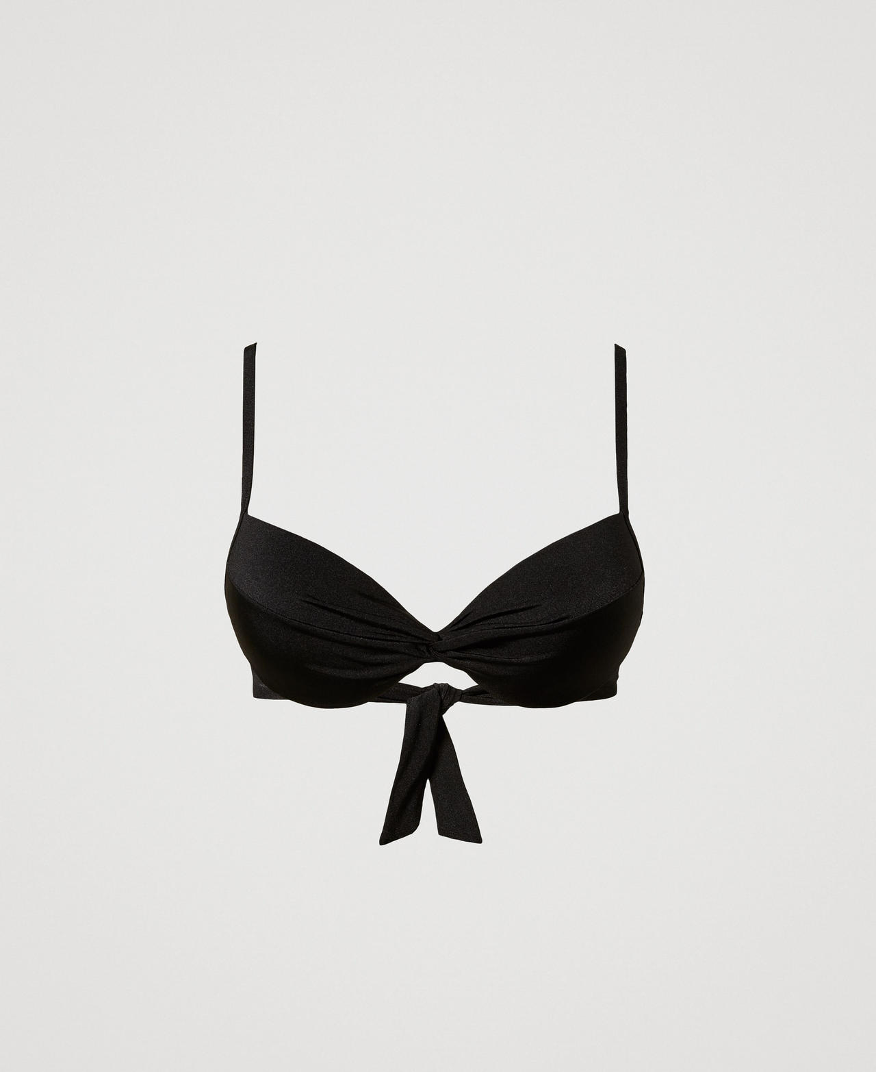 Haut de maillot de bain push-up avec fronces Noir Femme 251LBMC44_00006_0S