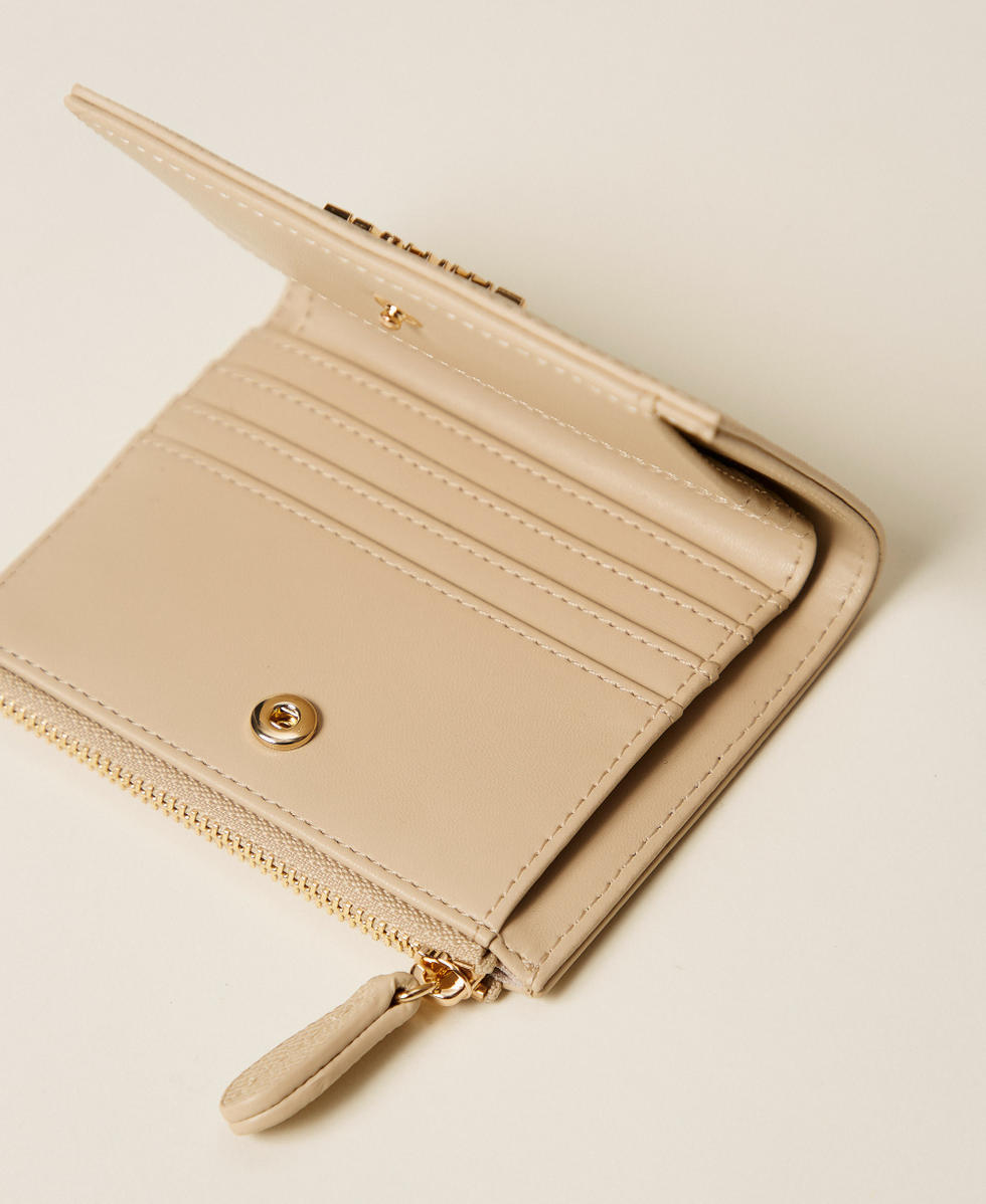 Portafoglio piccolo con logo Beige "Delicate Sand" Donna 261TH7010_13161_03