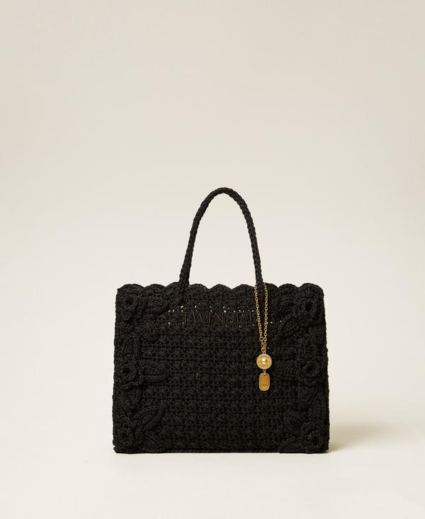 Cabas en crochet avec charms