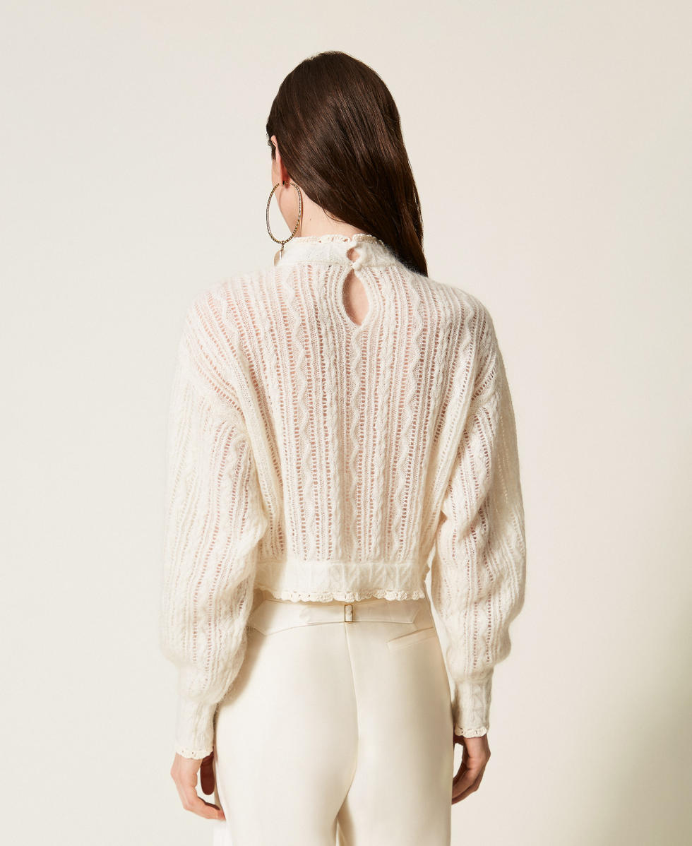 Pull en m&eacute;lange de mohair et laine