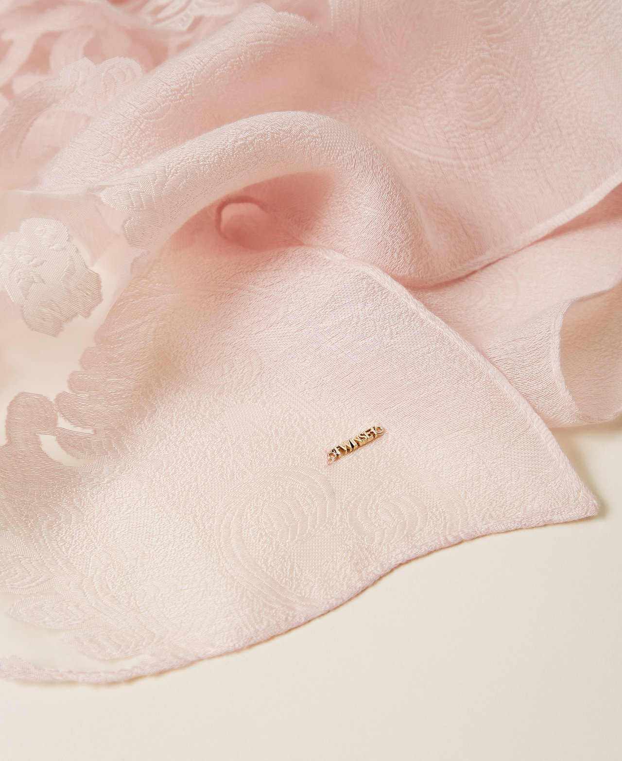 &Eacute;tole en dentelle incrust&eacute;e Sable Rose Femme 261TA4320_00570_02