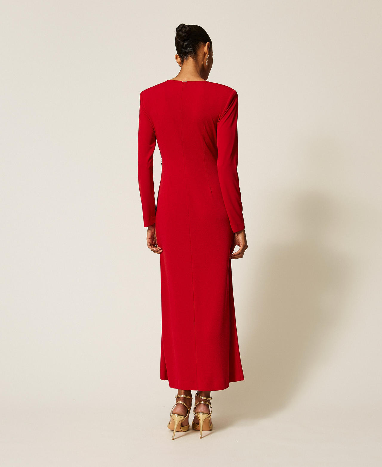 Long dress with draping Bloody Mary Woman 262TT2412_13464_03