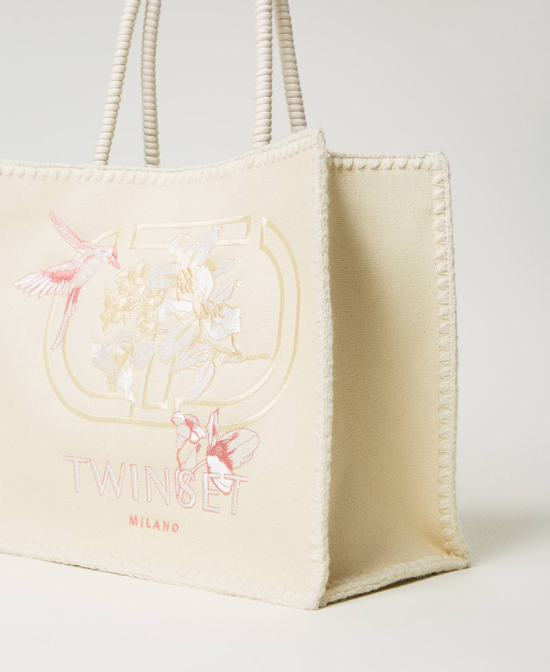 Shopper „Bohémienne“ mit Stickerei Delicate Beige Frau 251TB7412_12140_02
