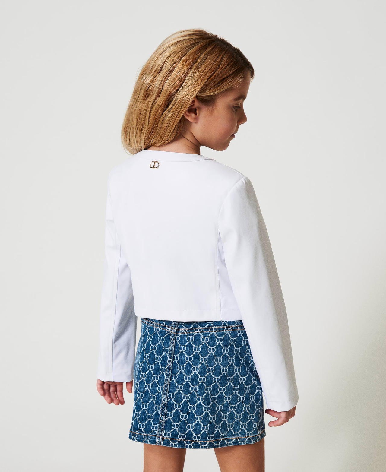 Faux leather cropped jacket "Ice" White Girl 251GJ2560_00808_03