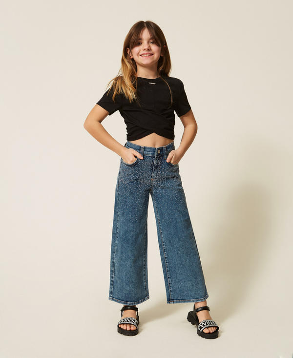 5-Pocket-Jeans mit Nieten