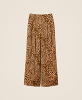 Pantalon jacquard avec imprimé animalier Imprimé Animalier Coffee/Marron « Land » Femme 252TP2474_12737_S0