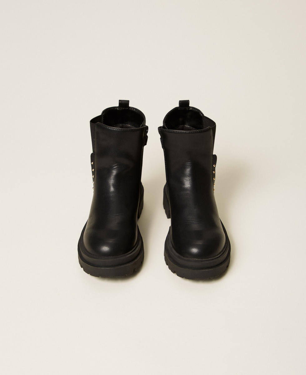 Chelsea-Boot mit Nieten Schwarz M&auml;dchen 252GCJ020_00006_04
