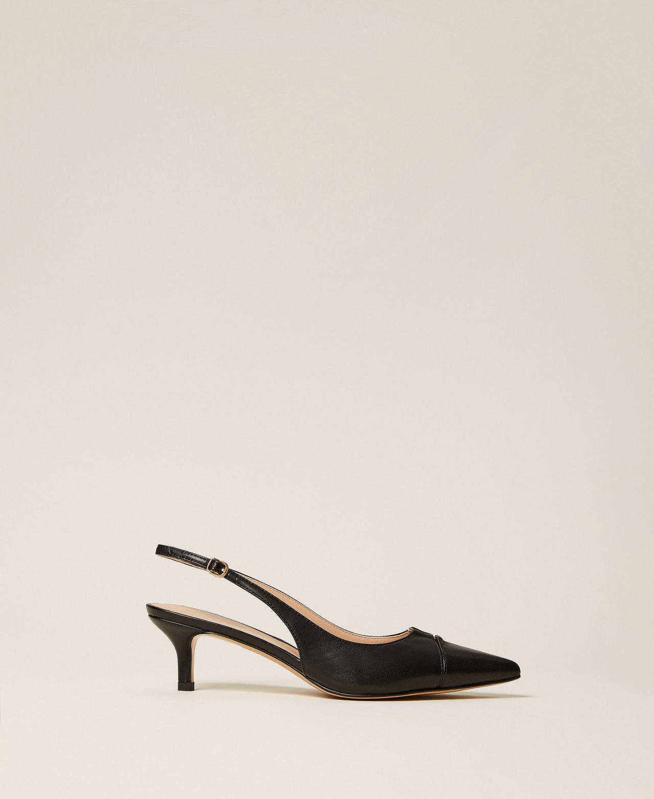 Leather sling backs