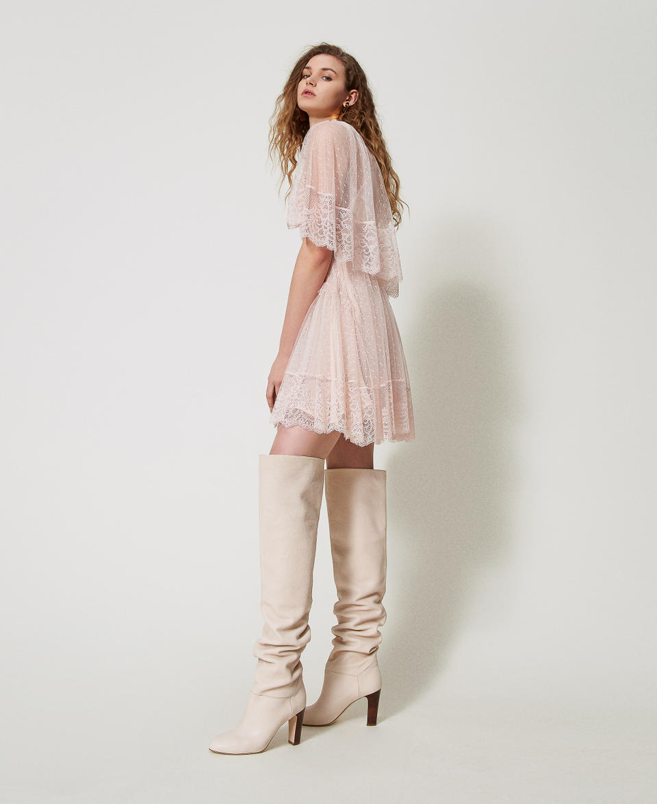 Abito corto 'Isola Bella' in pizzo Pretty Pink Donna 251TS2093_12370_02