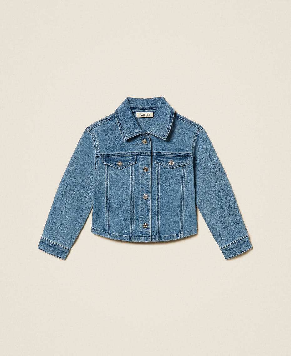 Girls&rsquo; denim jacket Medium Blue Denim Girl 261GB2030_03451_S0
