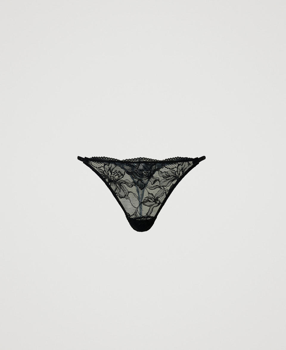 Lace g-string Black Woman 242LL6E88_00006_S0