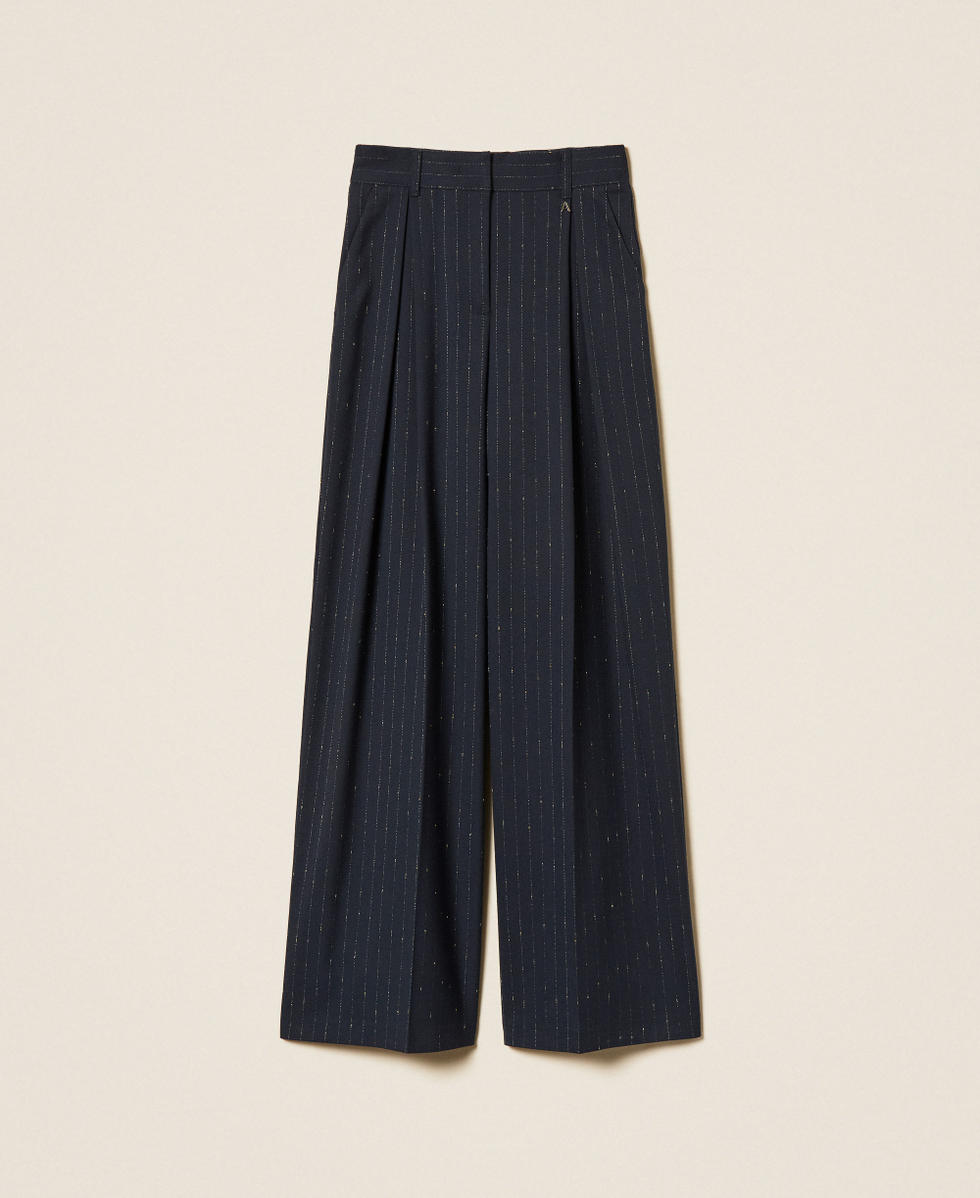 Palazzohose mit Nadelstreifen Blue Paint Pinstripe Frau 262AP2361_13687_S0