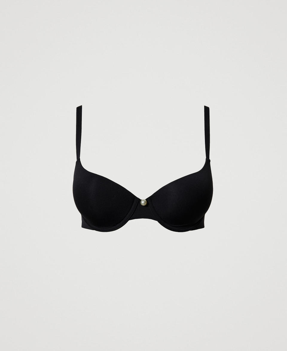 Reggiseno push-up in charmeuse Nero Donna 242LL6G45_00006_0S