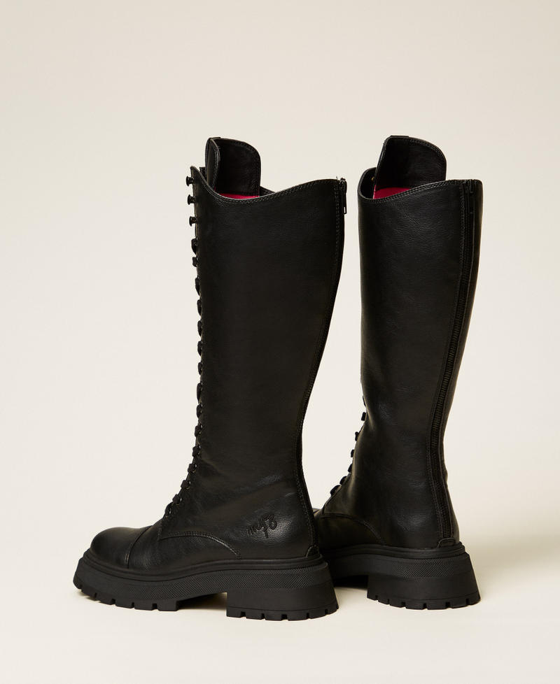 MYFO high combat boots Black Woman 252AQT010_00006_03