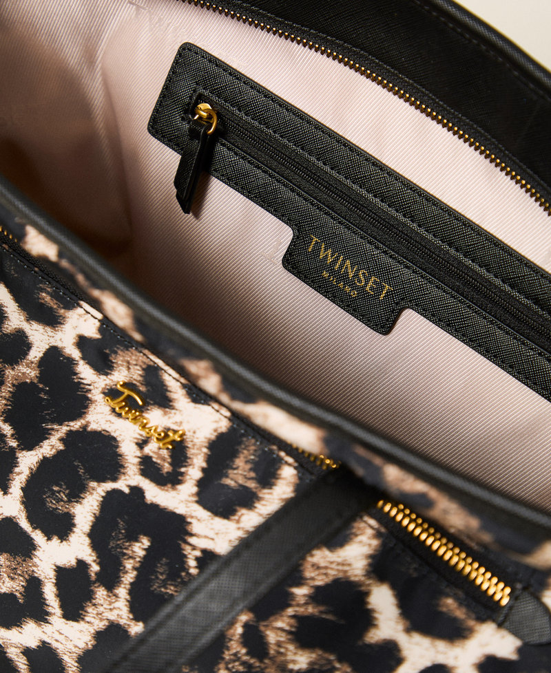 Animal print shopper bag Leopard Print Woman 262TD8070_02114_04