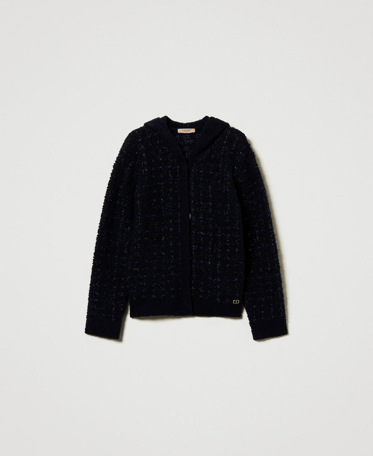 Scee by twin set Giacca in maglia jacquard check