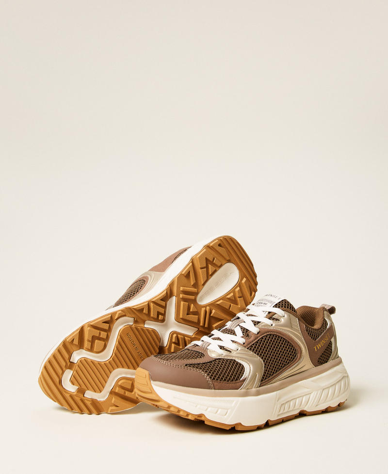 Fessura running trainers Khaki Woman 262TGT036_13165_02