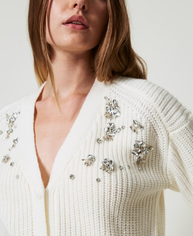 Cardigan with handmade embroidery