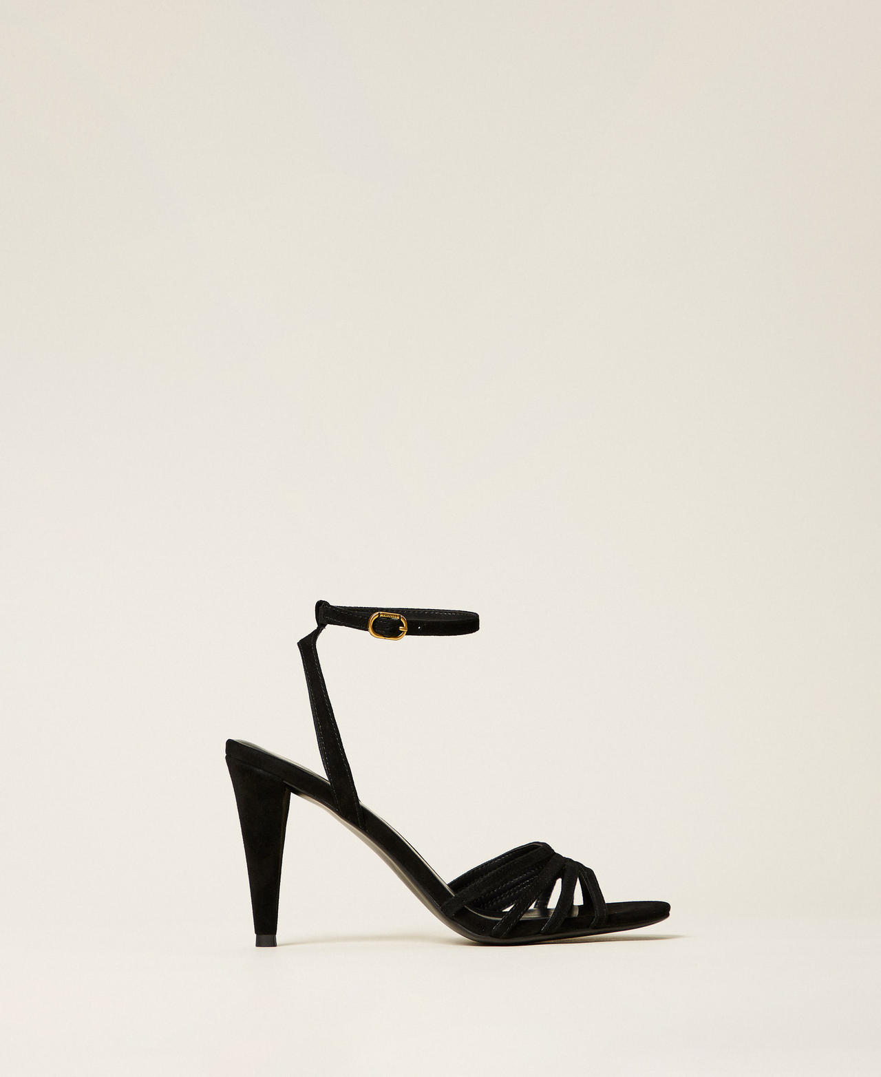 Twinset Sandales en cuir velours