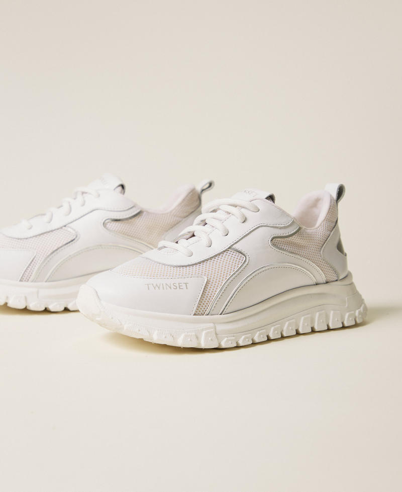 Leather running trainers Off White Girl 261GCJ01A_00526_02