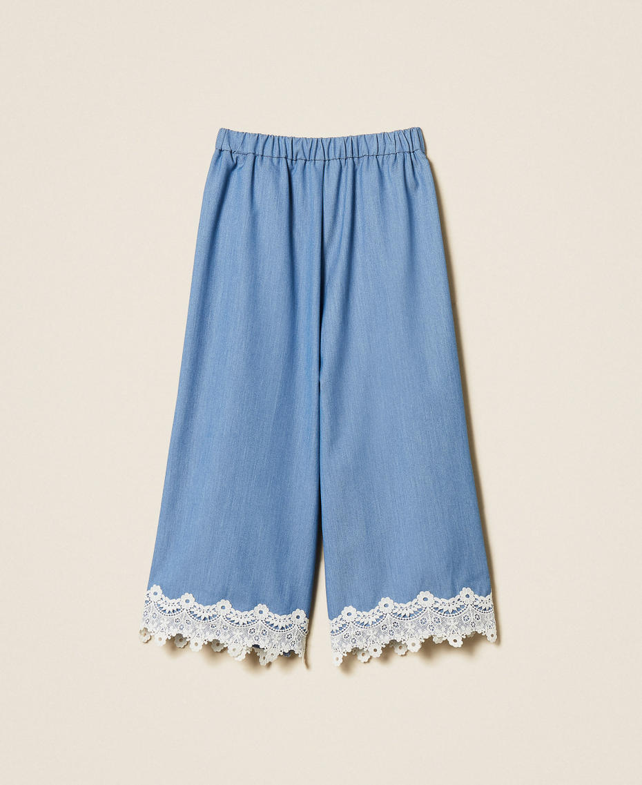 End-on-end cloth trousers with lace Skyline Girl 261GJ2Q14_04614_S1