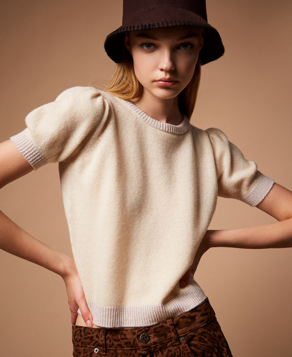 Pull en cachemire mélangé avec lurex
