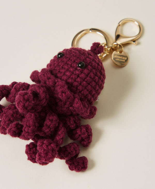 Octopus crochet keyring