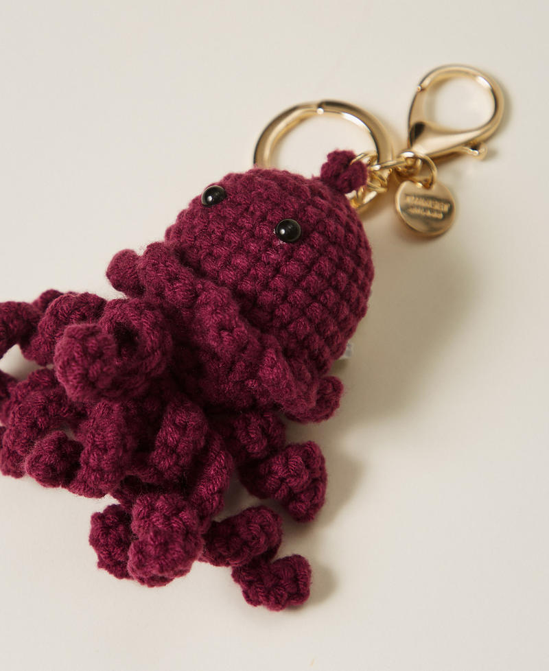 Llavero de pulpo de ganchillo Dusty Rojo «Magenta» Mujer 261TH7047_13131_02