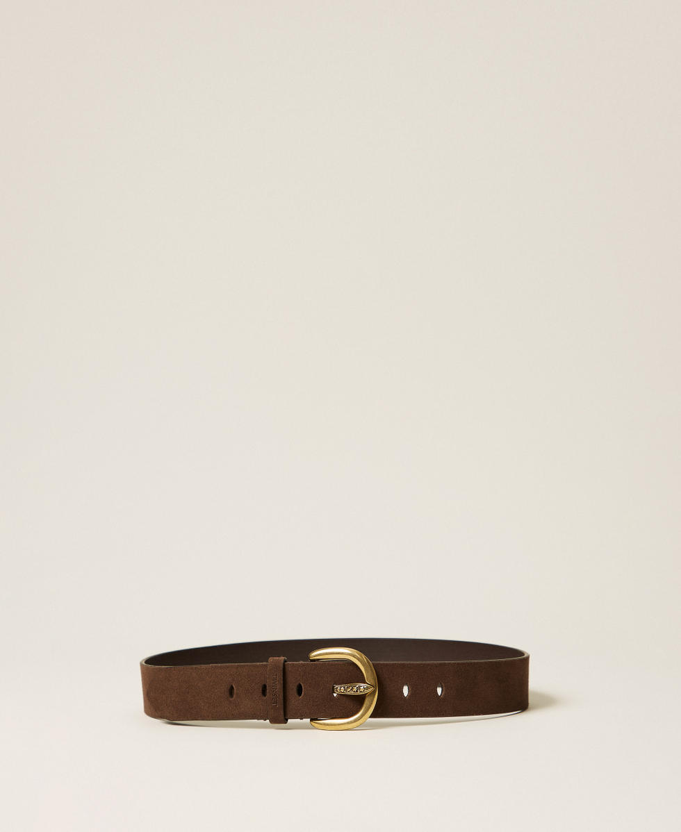 Cintura in pelle scamosciata