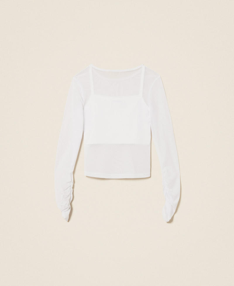 Tulle top with gathering Off White Girl 261GJ2183_00526_S1