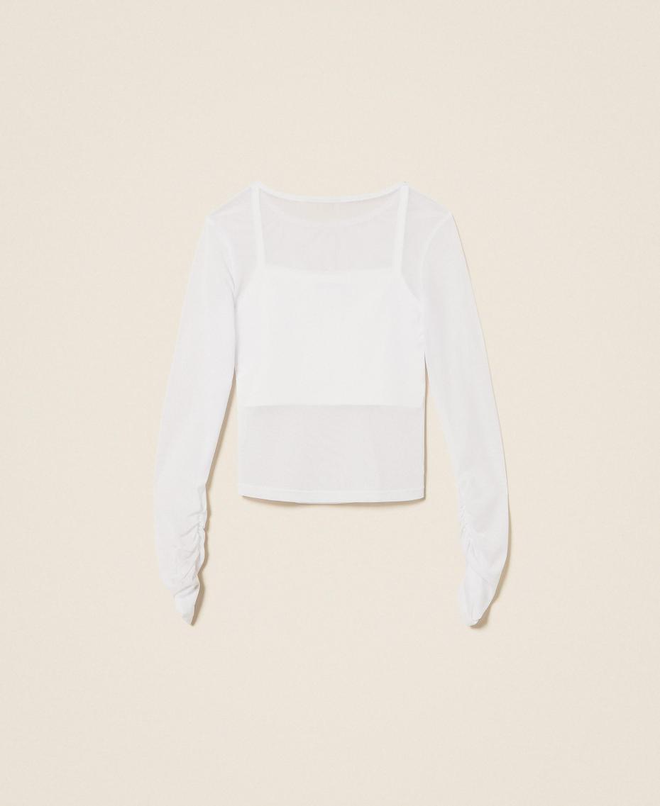 Tulle top with gathering Off White Girl 261GJ2183_00526_S1