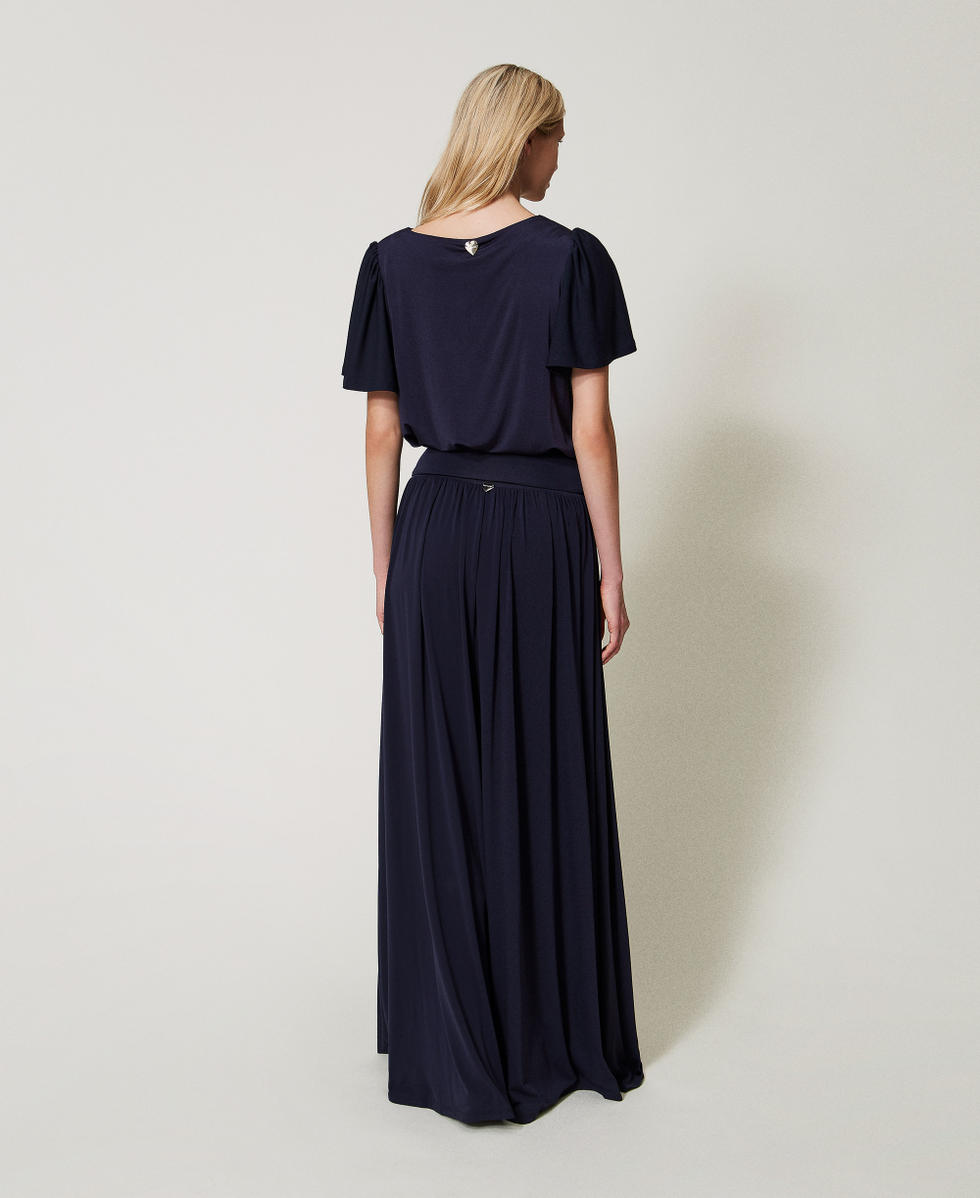 Abito-gonna con arricciatura Classic Blue Donna 251LM2MBB_11956_06