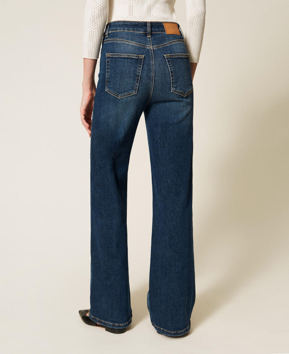 Weite 5-Pocket-Jeans Mittleres "Denimblau" Frau 261TP2703_01611_03