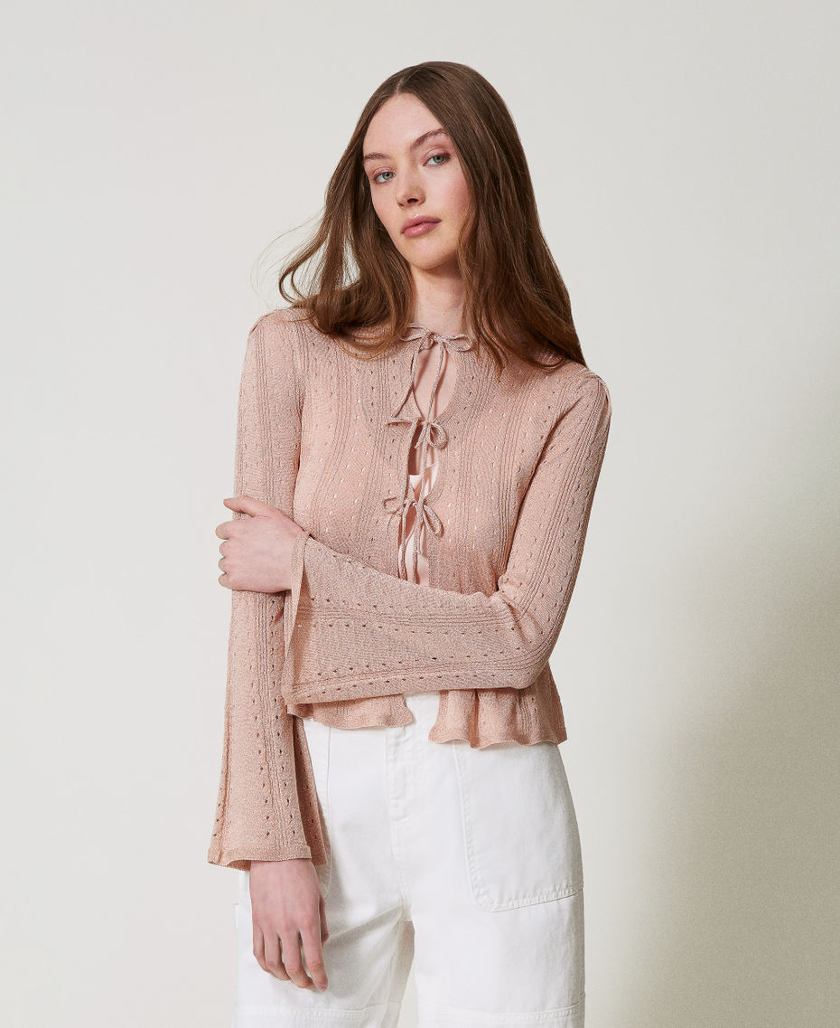 Dual-use cardigan with laces