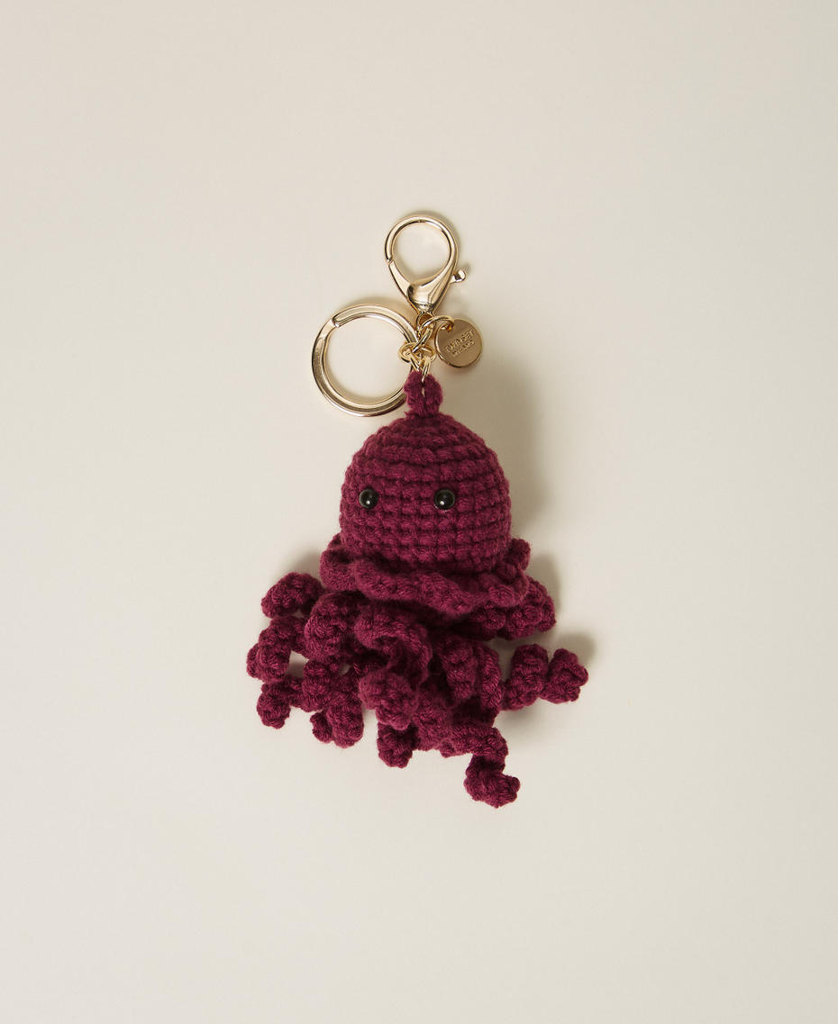 Llavero de pulpo de ganchillo Dusty Rojo «Magenta» Mujer 261TH7047_13131_01