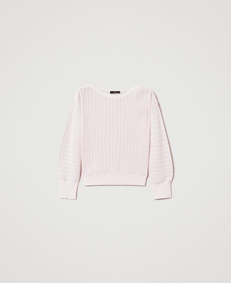 Jumper with kimono sleeves Tender Pink Pink Woman 251AP3050_00619_S0