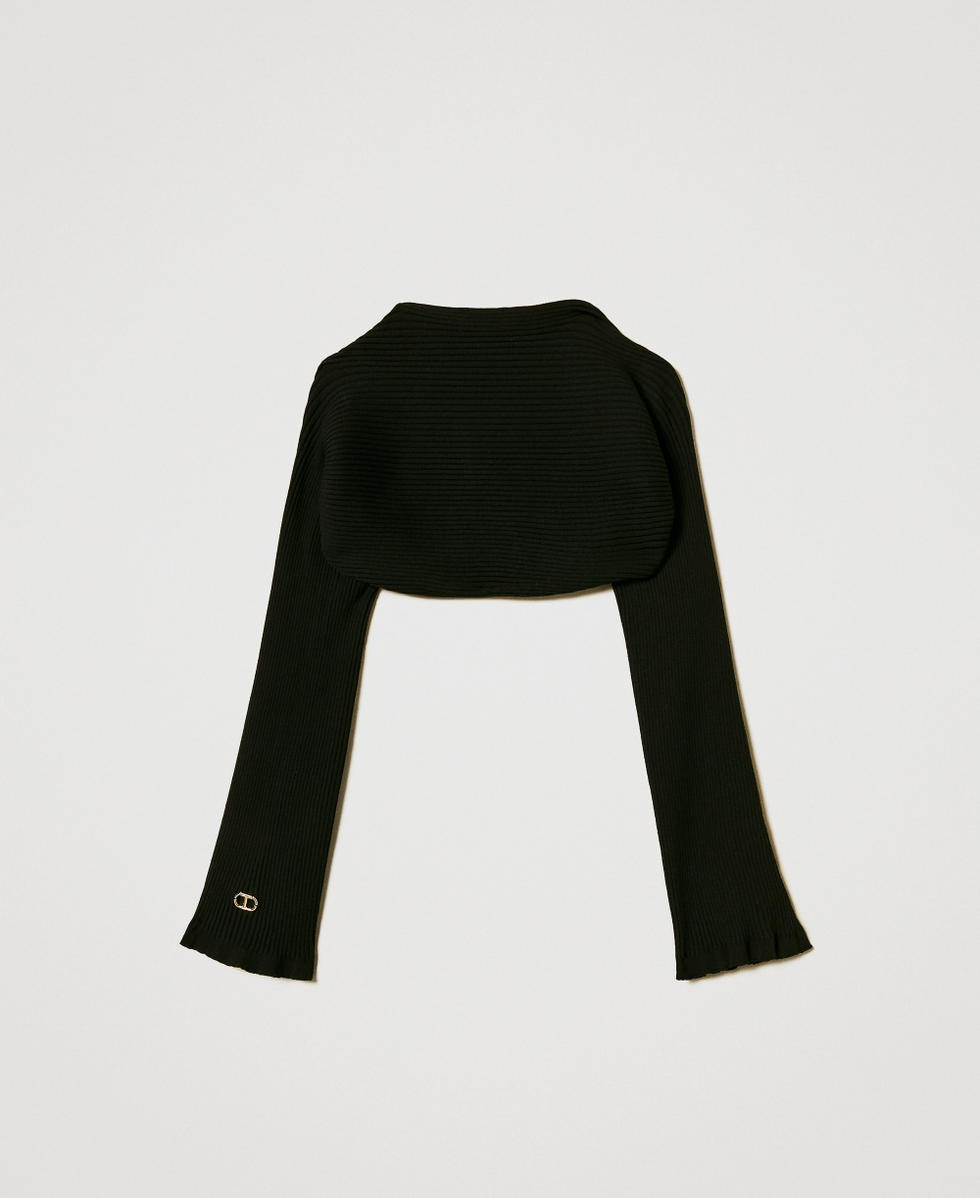 Rib knit shrug