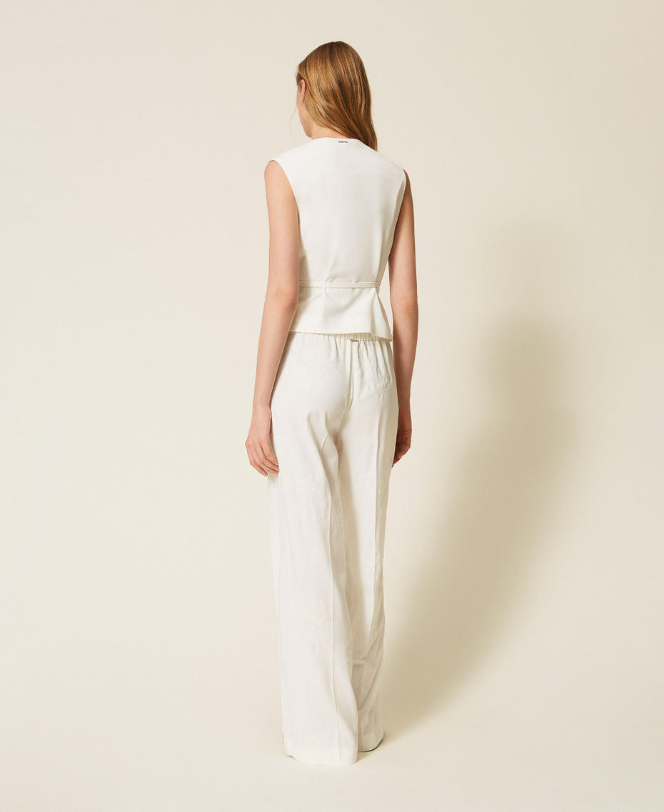 Pantaloni a palazzo ricamati Giglio Donna 261TE2023_00381_03