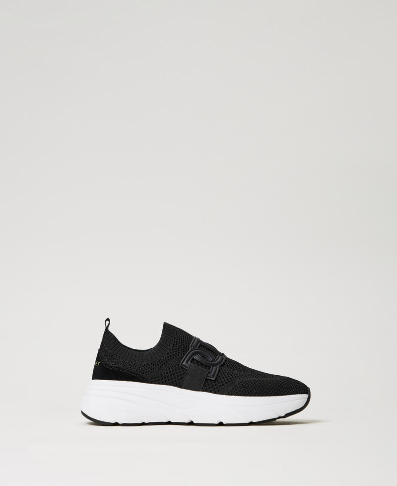 Technical mesh running trainers Black Woman 251TCP02G_00006_01