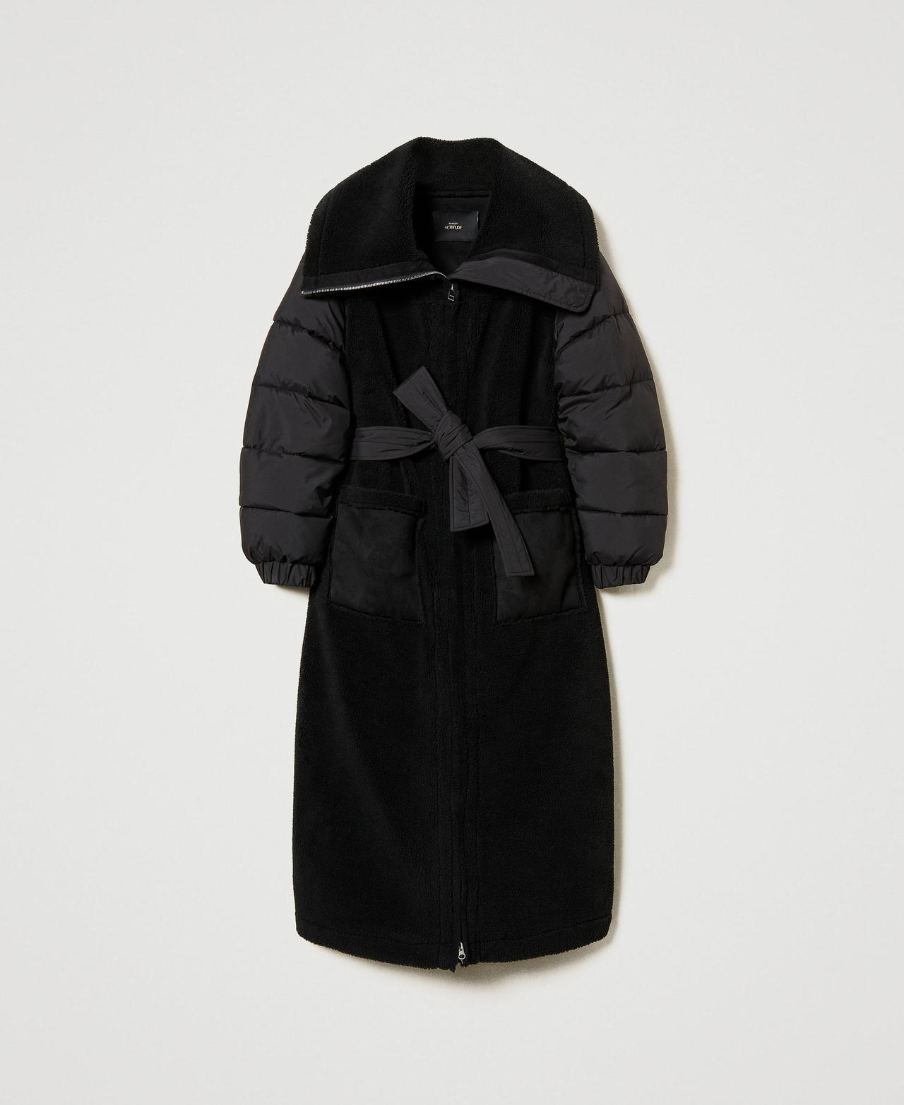 Scee by twin set Cappotto imbottito in faux fur