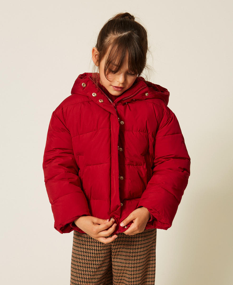 Kurze Daunenjacke mit Kunstpelz Red Ruby M&auml;dchen 262GJ2072_13704_04