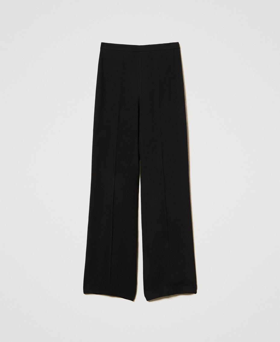 Satin palazzo trousers