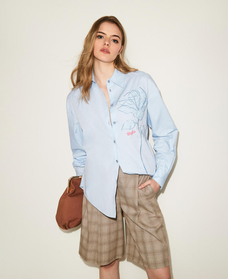 Bermuda MYFO check con ricamo Nude Beige Shade Check Donna 261AQ2022_13509_PC