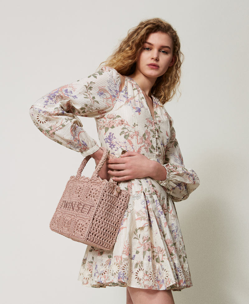 Häkelshopper „Bohémienne“ Parisienne Rosa Frau 251TB7411_00714_0T