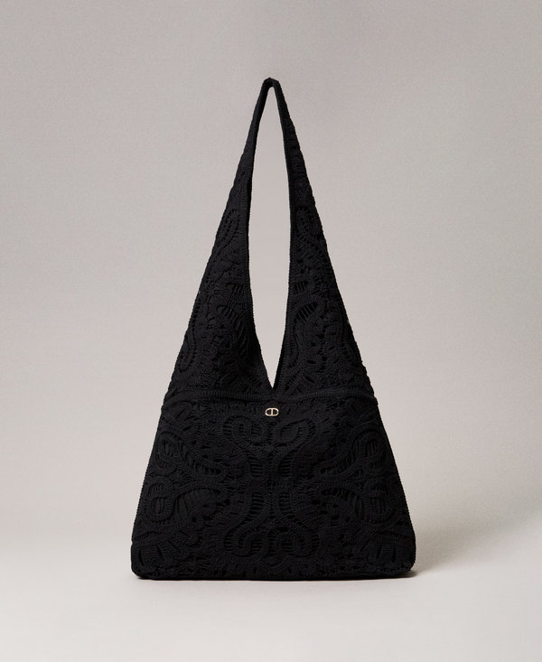 'Ventotene' crochet hobo bag