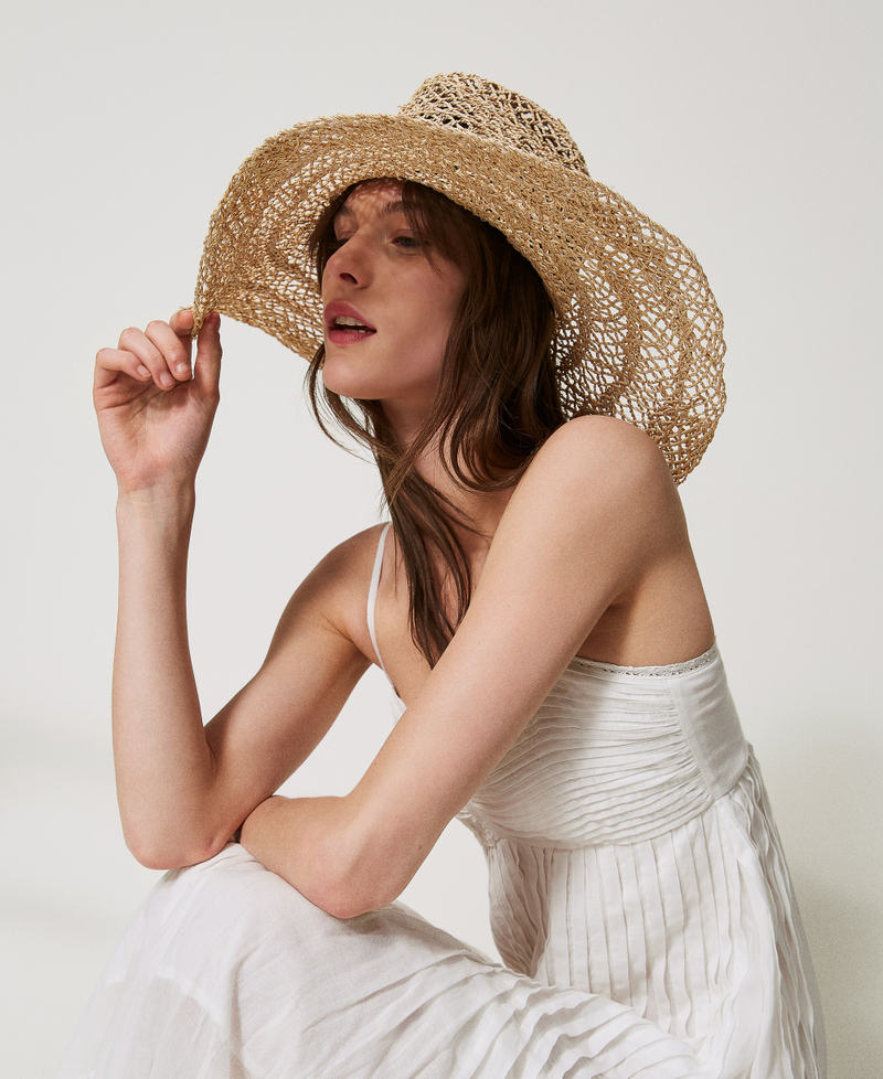 Cappello a tesa larga in paglia Paglia Donna 251TO5501_00193_T0