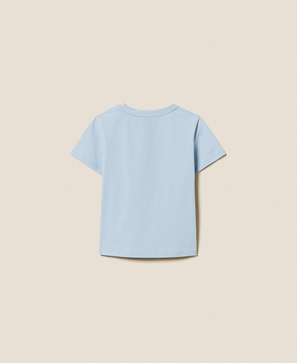 Regular T-shirt with glossy print