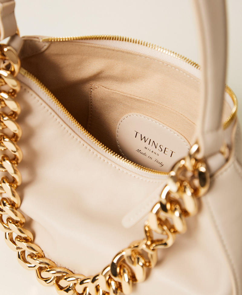 Liliane small leather bag "Almond Milk” Beige Woman 999TB7012_11308_04