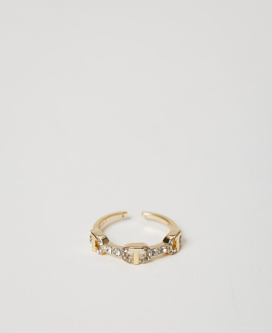 Ring mit Strass und Oval Ts New Gold Frau 251TA4033_10630_01