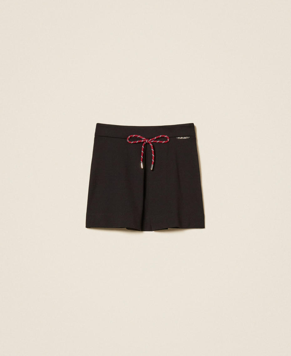 Short skirt with bow Black Girl 262GJ2082_00006_S0